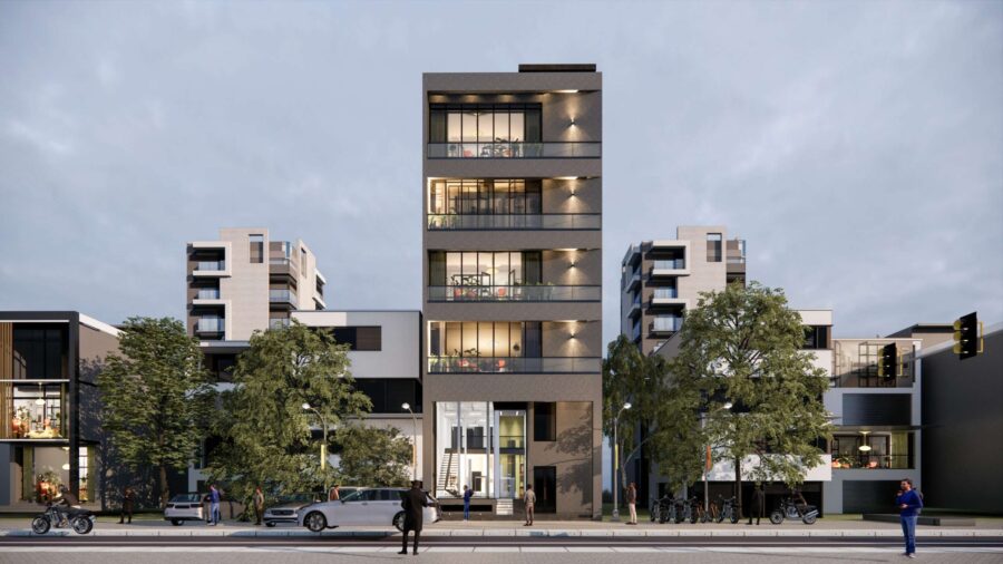 Contemporary Mixed-Use Building